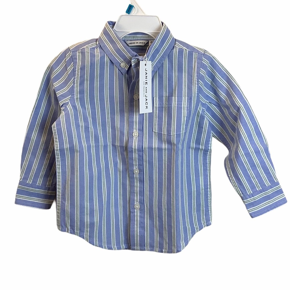 NWT Striped Janie & Jack Button Up‎ Shirt